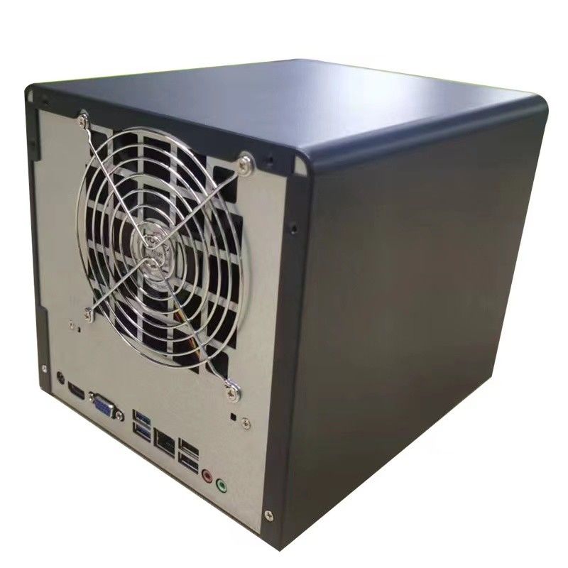 Gehäuse Nas Speicher Server Chassis Haushalt 4 Bay Computergehäuse Aluminiumlegierte Platte
