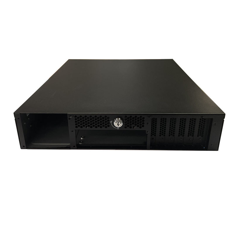 Einzigartiges Design 2u Control Industrial Rackmount Chassis mit Schloss für Server und Speicher