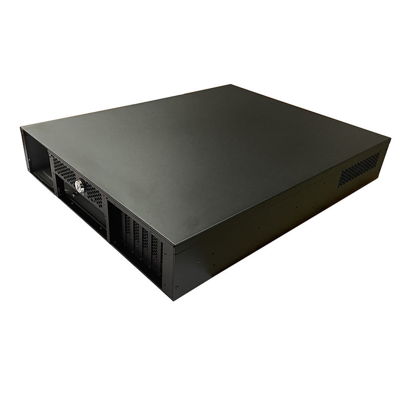 Einzigartiges Design 2u Control Industrial Rackmount Chassis mit Schloss für Server und Speicher