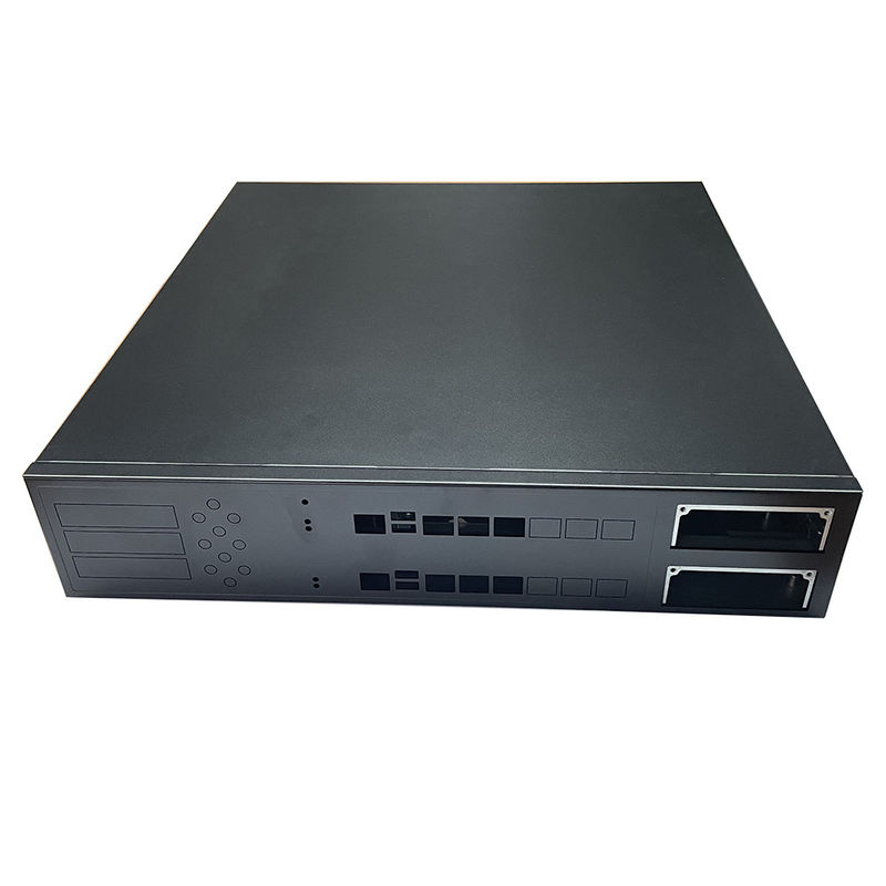 12 Bay 16 Bay Rackmount Gpu Custom Server Chassis Schwarzes Pulver gesprühtes Gehäuse Schalter