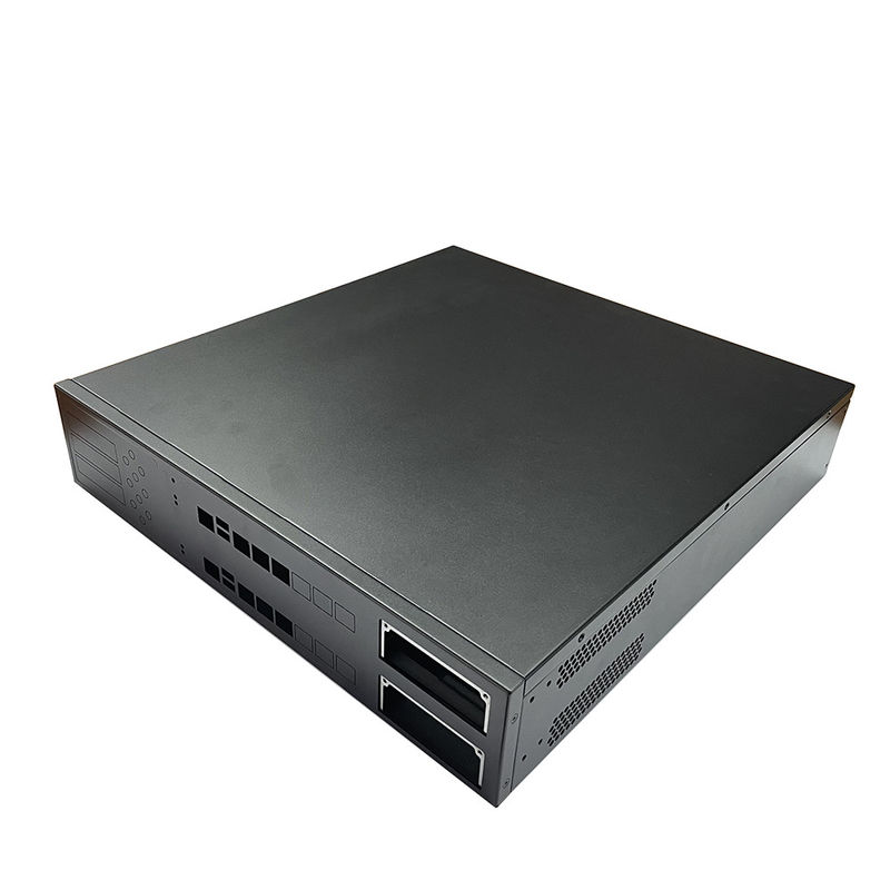12 Bay 16 Bay Rackmount Gpu Custom Server Chassis Schwarzes Pulver gesprühtes Gehäuse Schalter