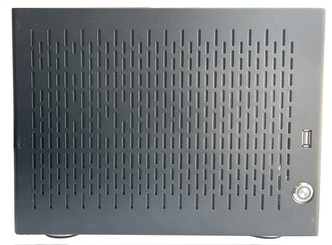 6 Bay Household NAS Storage Server Chassis mit schwarzem Aluminiumlegierung Panel Gehäuse