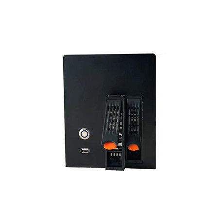 Gehäuse Nas Speicher Server Chassis Haushalt 2 Bucht Computerkoffer Aluminiumlegierte Platte